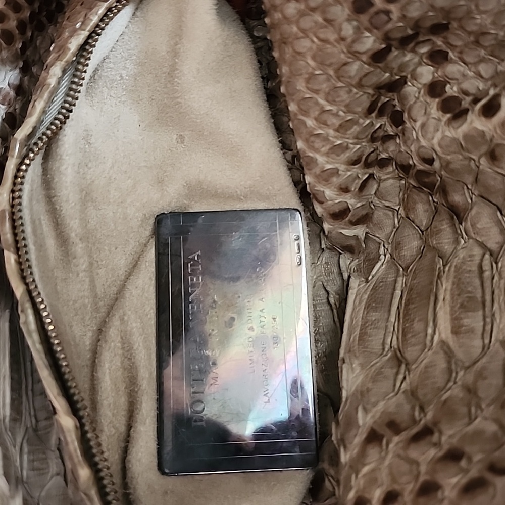 Bottega Veneta Leather Limited Edition Hobo Pytho… - image 8